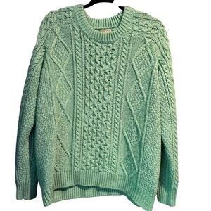Merona Sweater Seafoam Green Cozy Warm Chunky XL Soft Fall Winter Wool Blend
